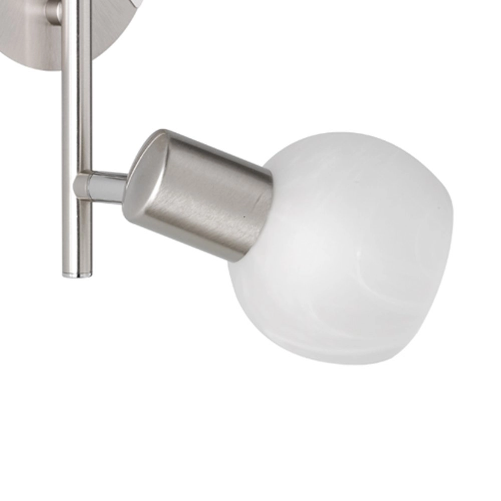 Spot de plafond Antibes 2 lumières nickel mat Trio 4017807353587