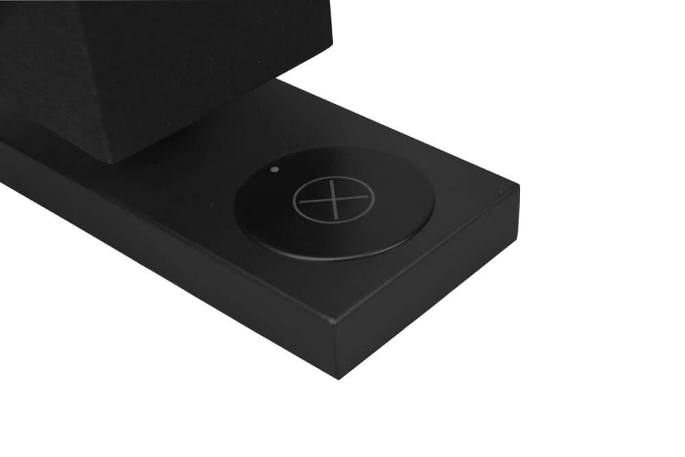 Lampe de table noire Haley avec chargeur Qi Trio 4017807540345