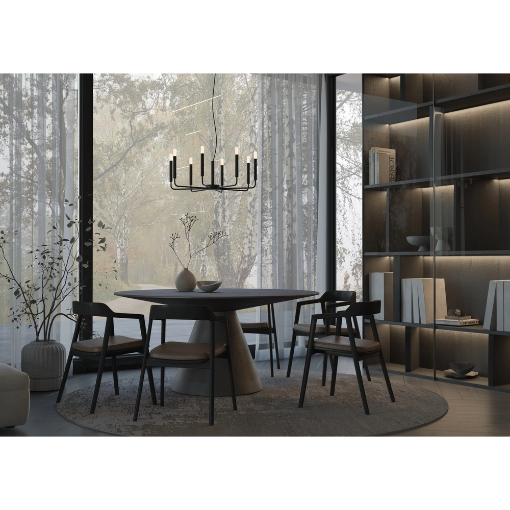 Lustre moderne Orto noir Ø 73cm Lyora 5903139114608