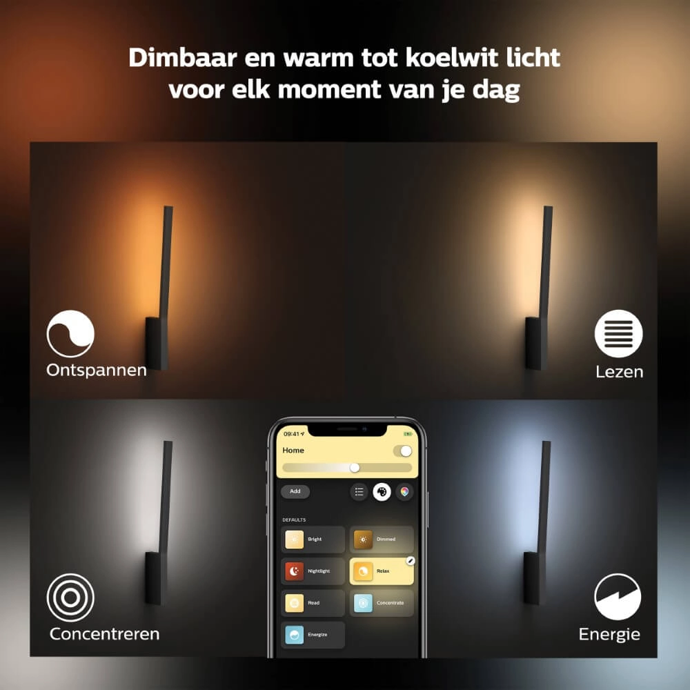 Applique rétro-éclairage Hue Liane - White and Color blanc Philips 8719514343443