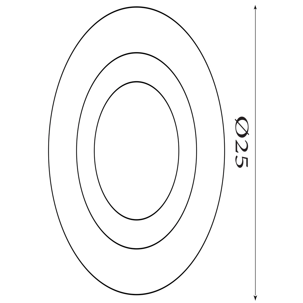 Plafonnier Ringo Ø 25cm noir Searchlight 5053423303703