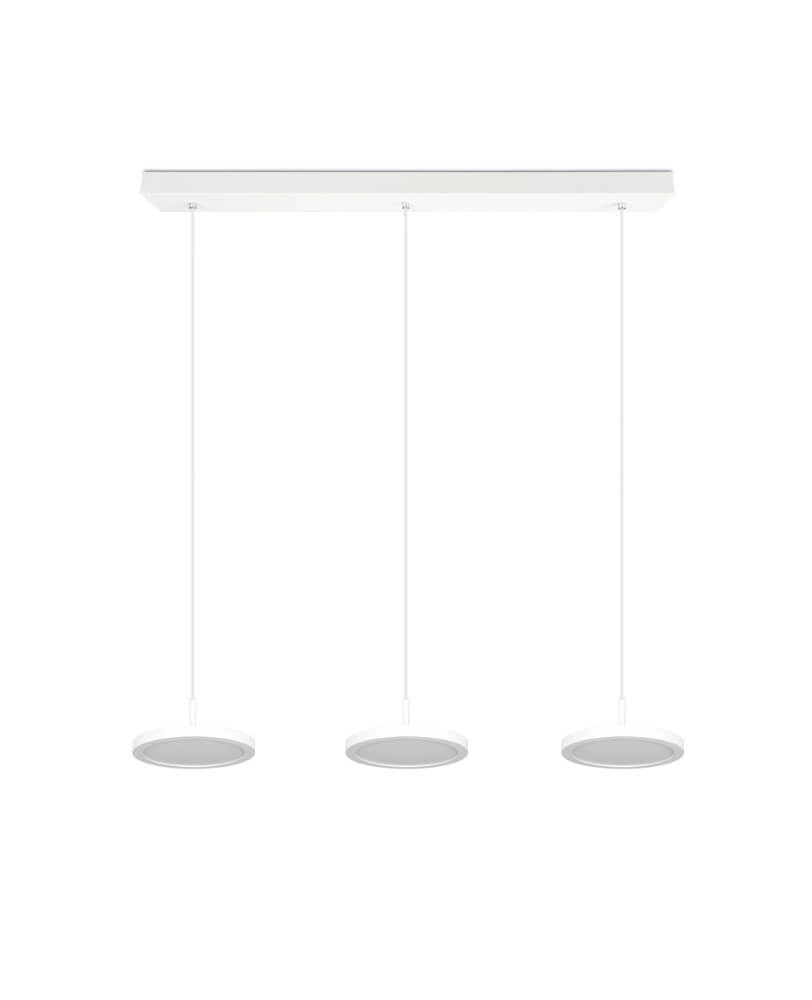 Lampe suspendue de bureau LED Tray blanc Trio 4017807537994