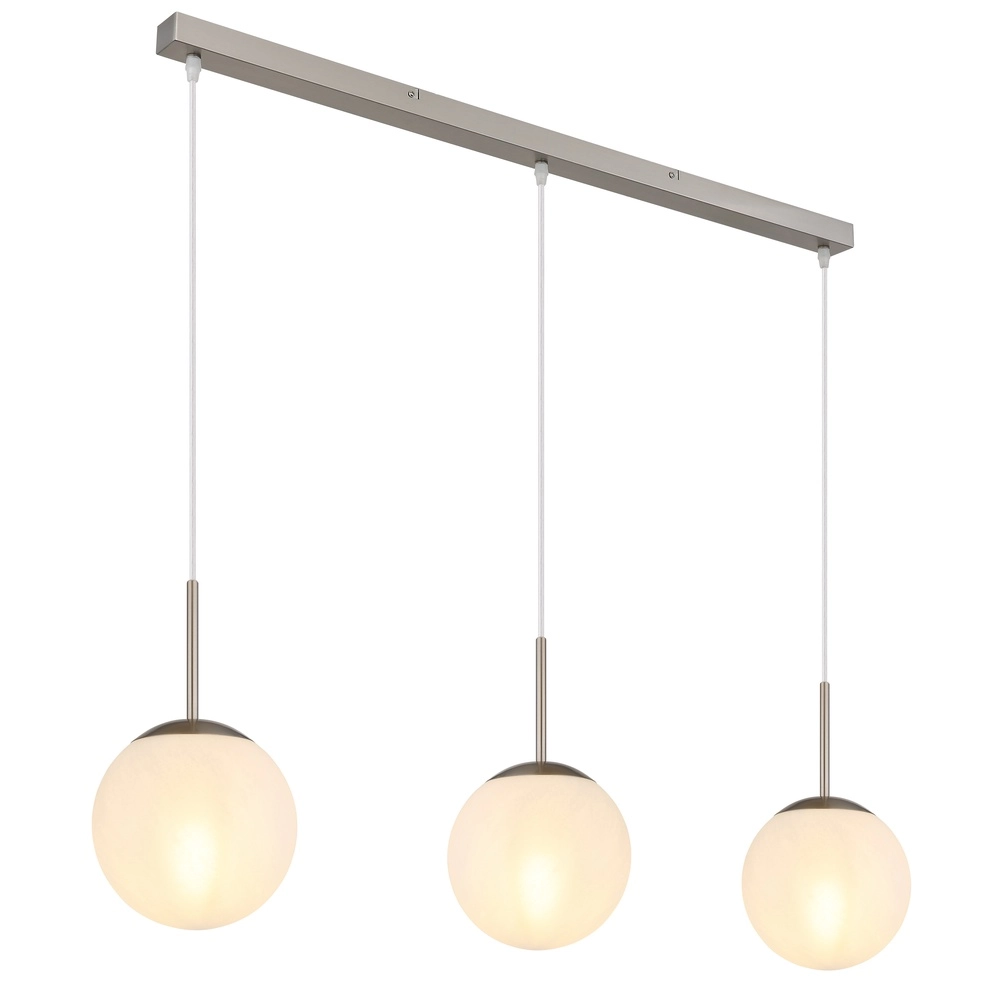 Lampe pendante de conception Kop Nickel 3-léger droit