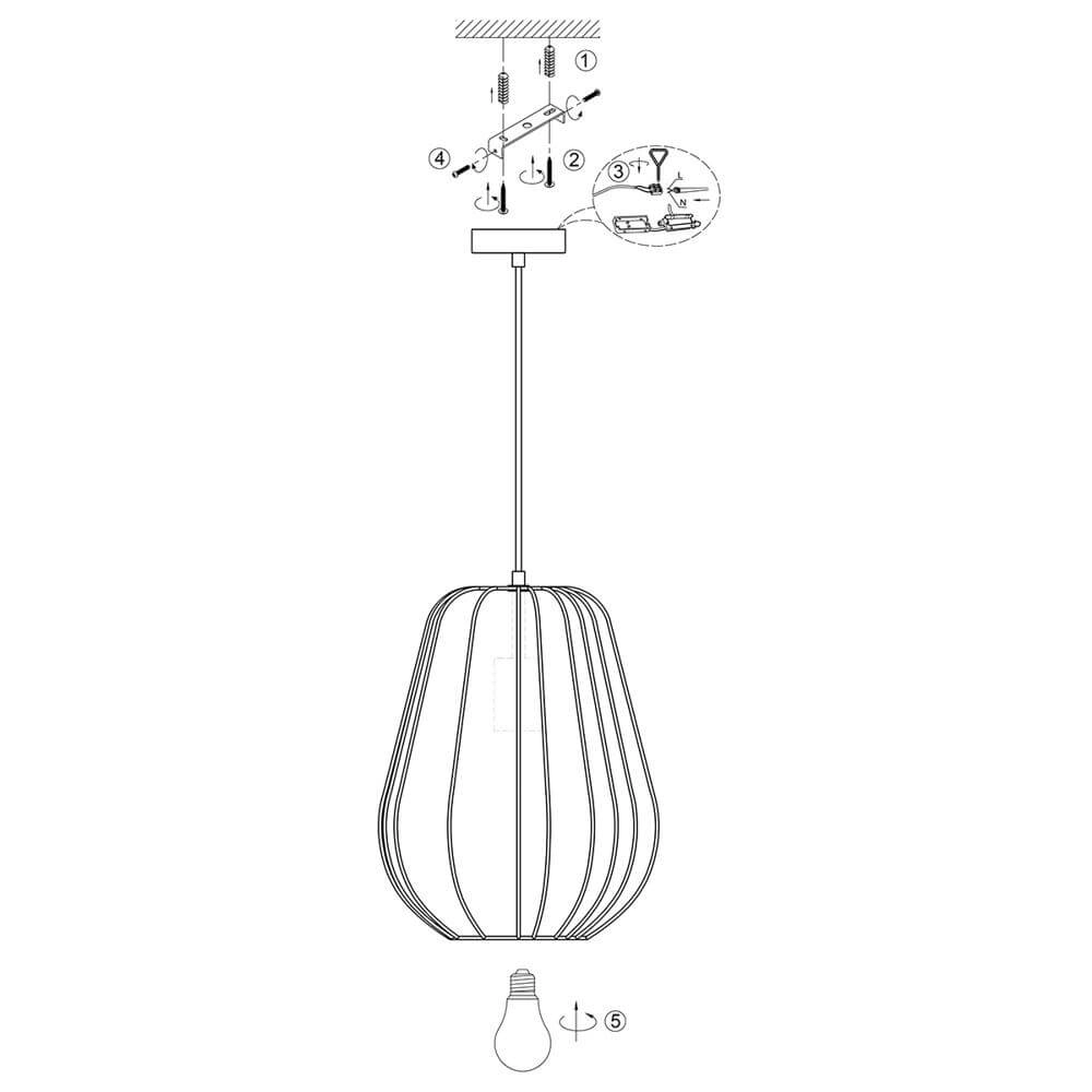 Suspension Sable crème Ø 27cm Steinhauer 8712746176438
