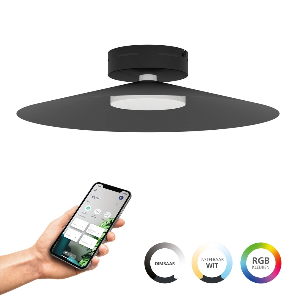 Plafonnier design Conomavilla-Z Noir intelligent Plafonnier design Conomavilla-Z Noir intelligent