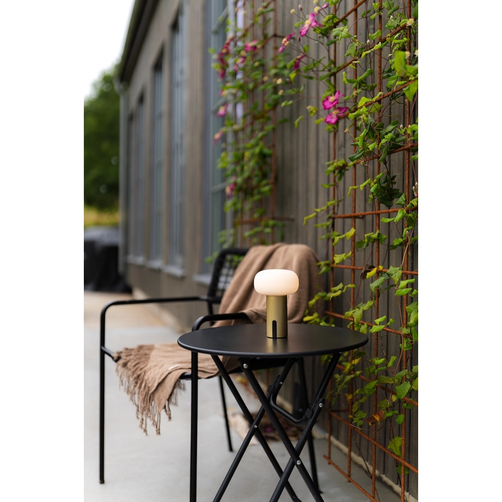 Lampe de table de conception Antibes mini Or rechargeable KonstSmide 7318300030355