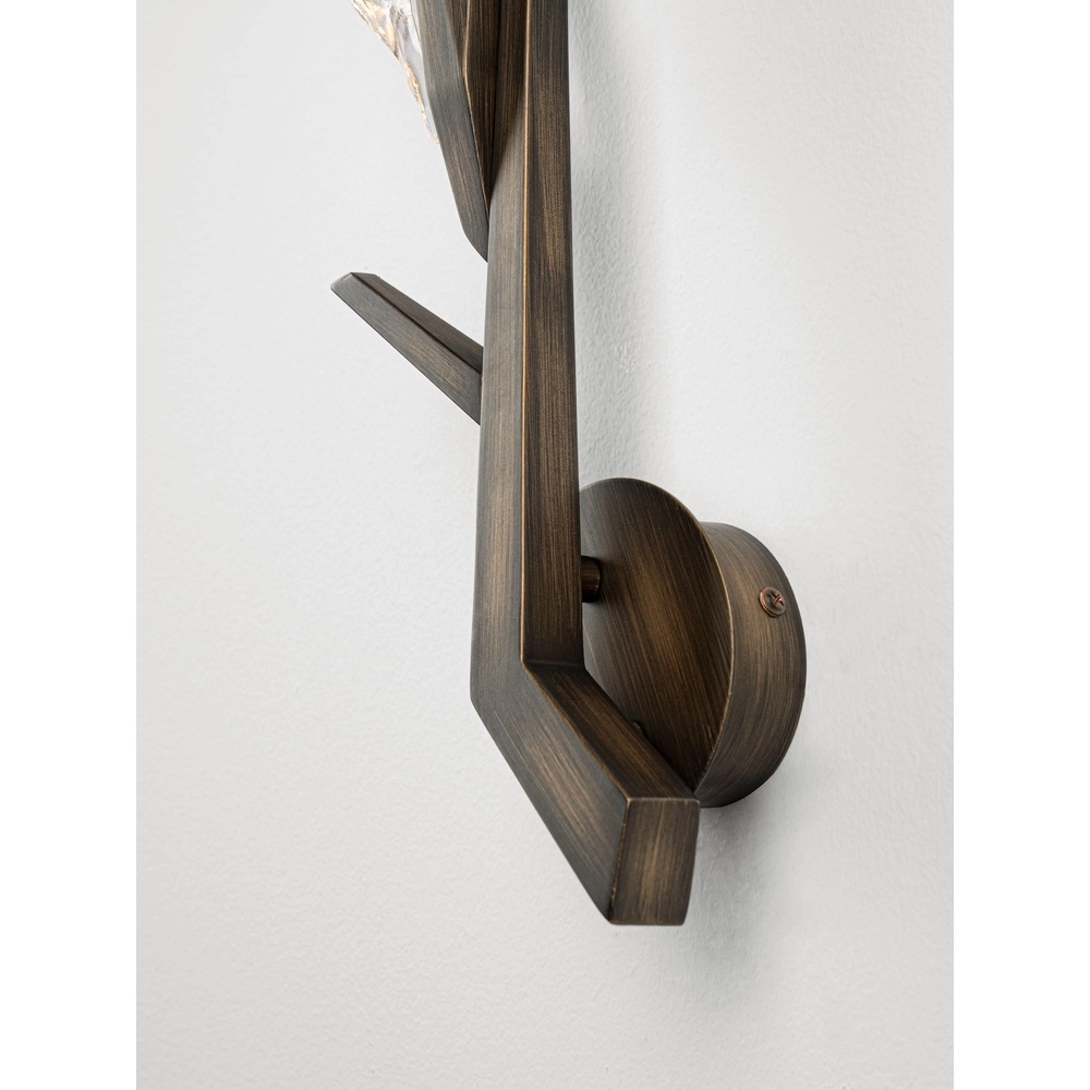 Lampe murale ancienne Greta Laiton ancien Lyora 5212063500358