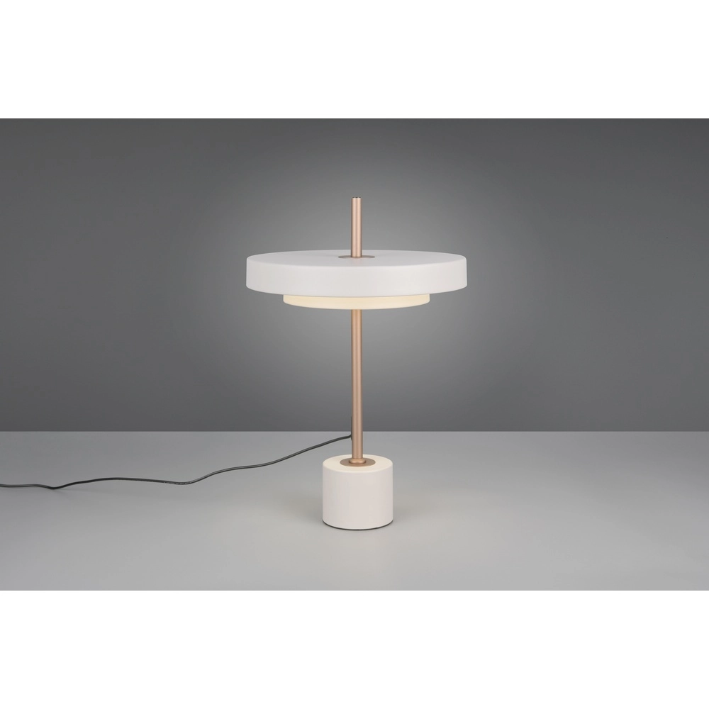 Lampe de table design Keaton blanc Trio 4017807655889