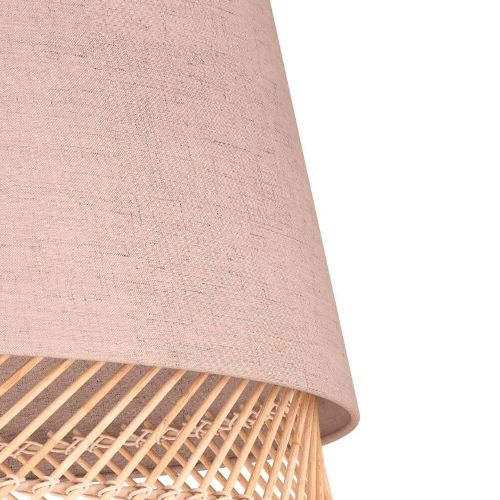 Plafonnier Tabley Ø 38cm - lin avec rotin Eglo 9002759439743