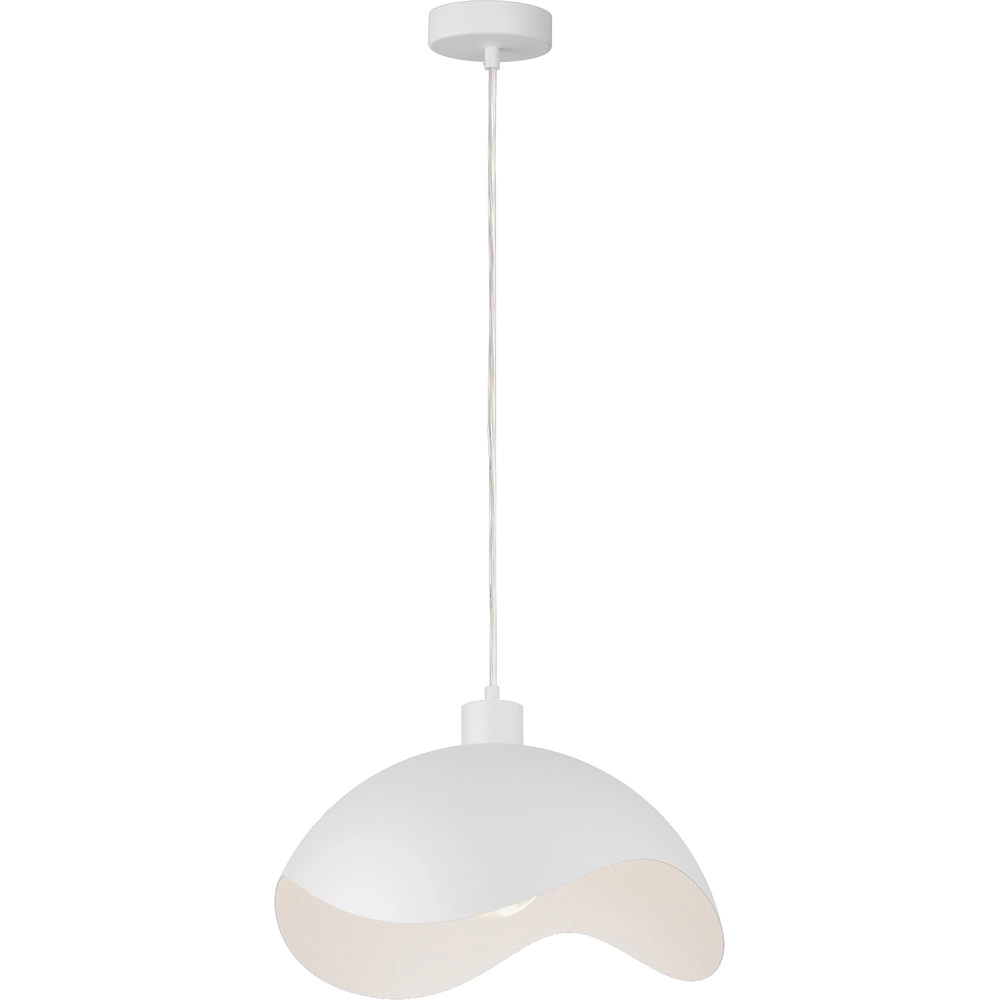 Lampe pendante de conception Volta Ø40cm - ondulé - blanc