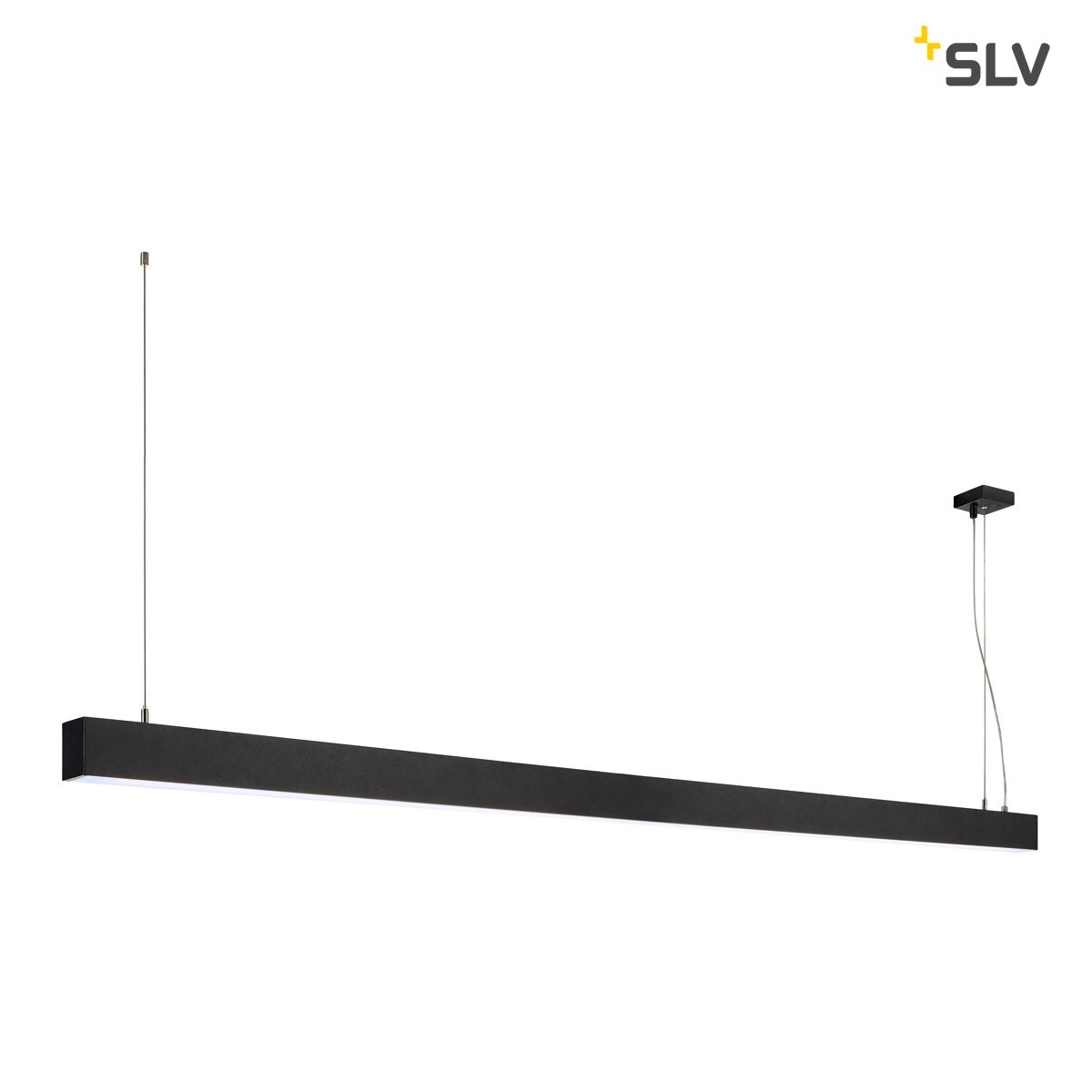 Lampe suspendue de bureau Glenos 4000K 200cm noir