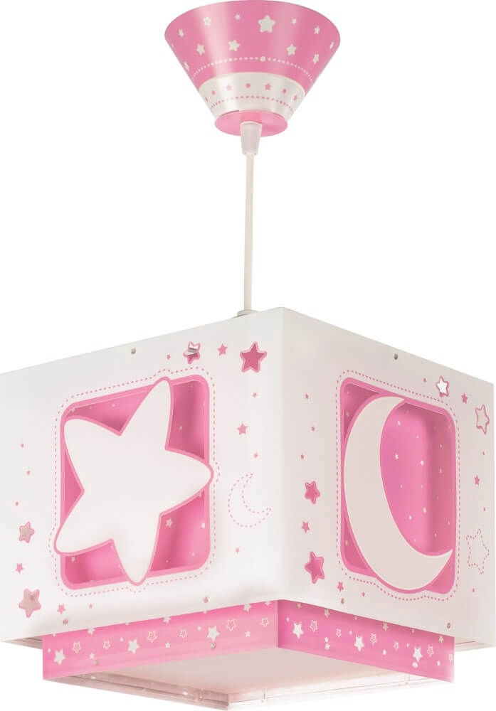 Lampe suspendue chambre d'enfant Moonlight rose Dalber 8420406800455