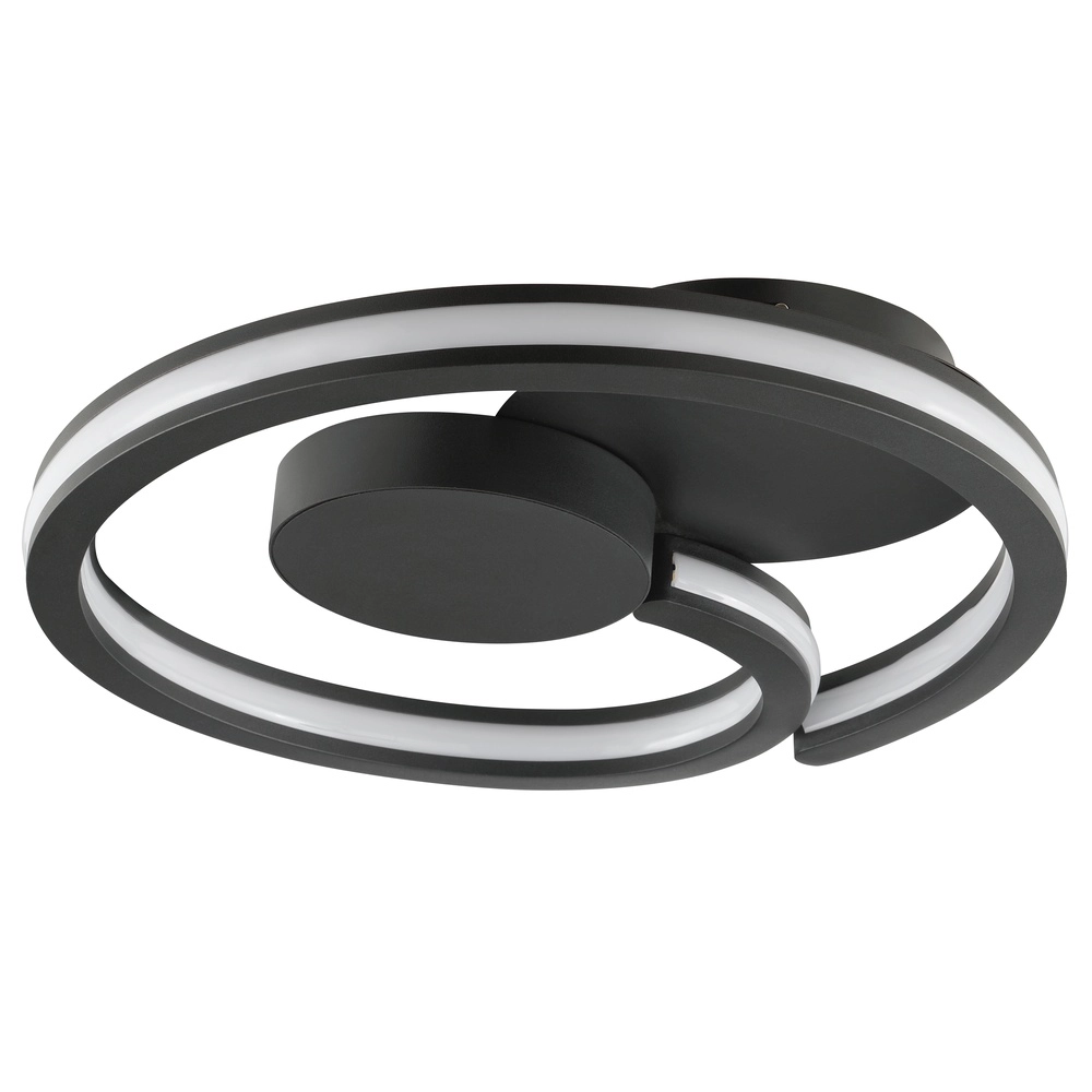 Lampe de plafond noire Revola conception Ø 40 cm Brilliant 4004353477485