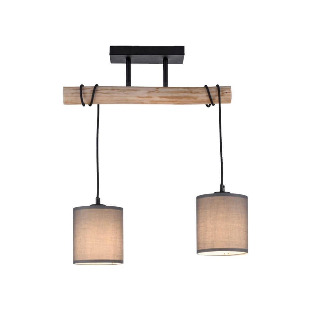 Plafonnier rural Green Tribu taupe Just Light 4043689995164