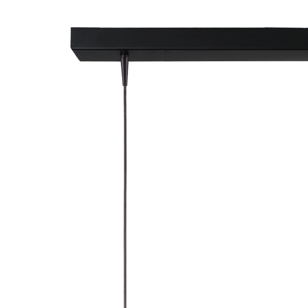 Lampe suspendue à 4 lumières Scala 130 cm noir avec nickel Ø 20 cm Masterlight 8718121334424