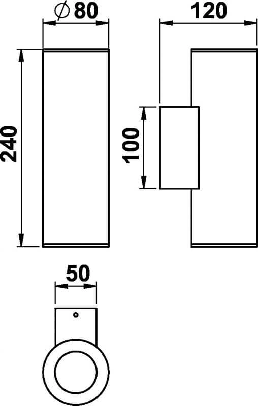 Applique Treto blanc Albert 4007235824810