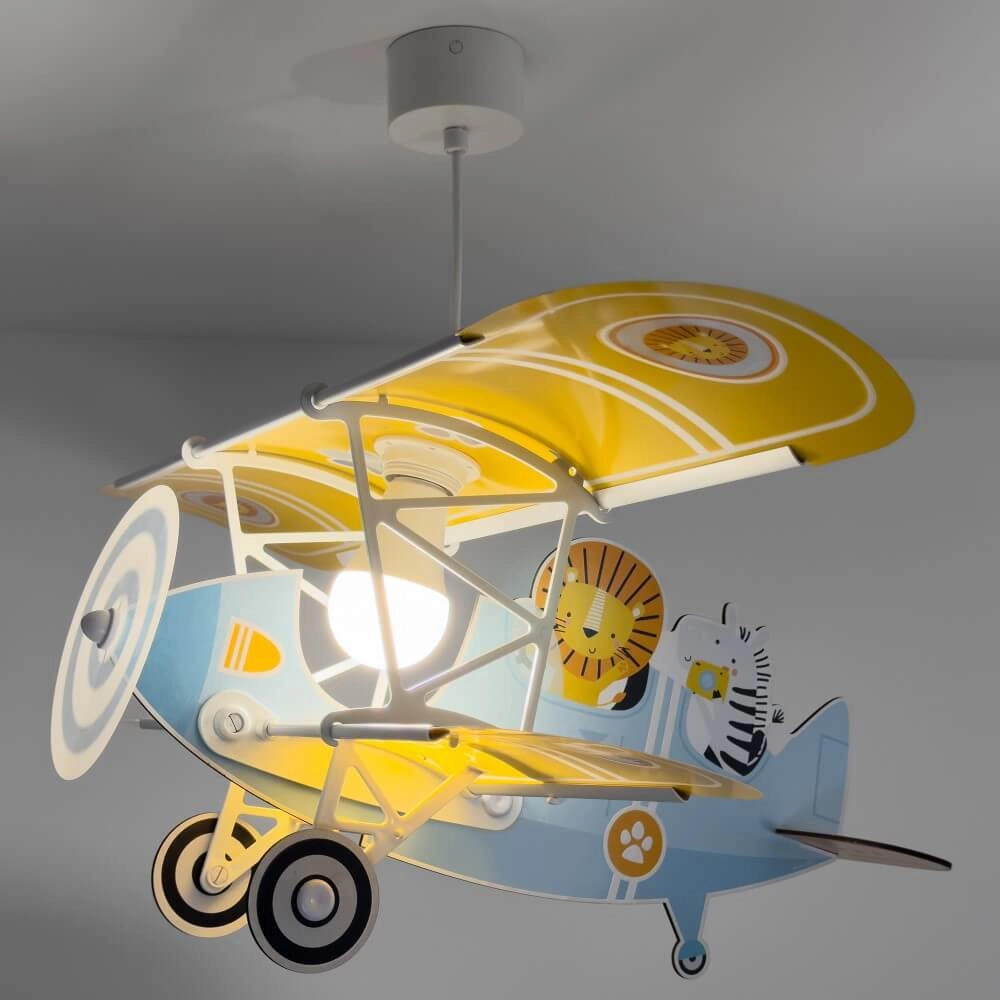 Lampe suspendue pour enfants Plane avec des lions Dalber 8420406546025