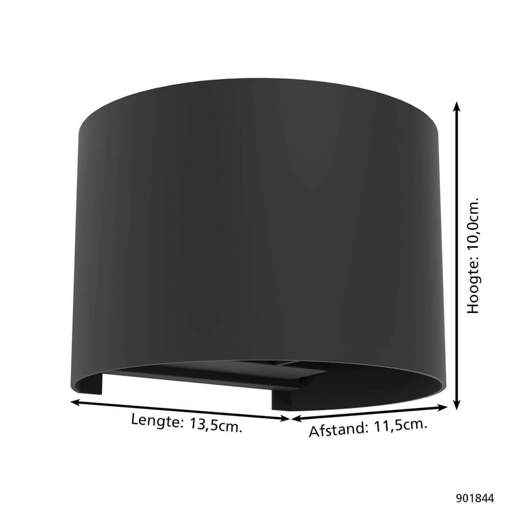 Spot monté en surface Calpino noir Eglo 9008606347162