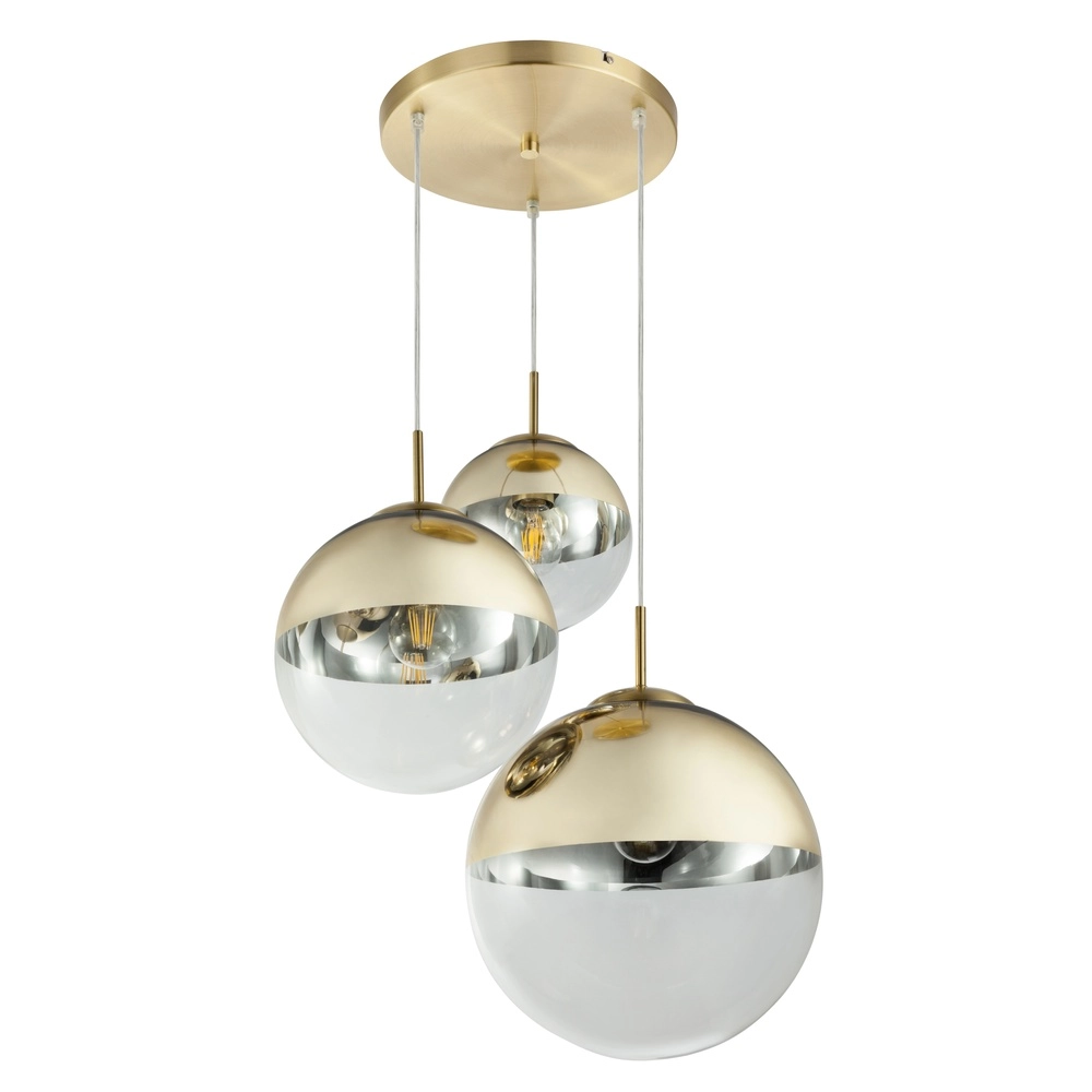 Lampe pendante à 3 lampes Varus Or Globo 9007371374465