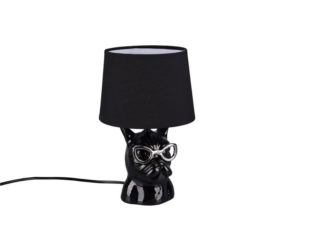Lampe de table Dosy 23 cm noir Trio 4017807411713