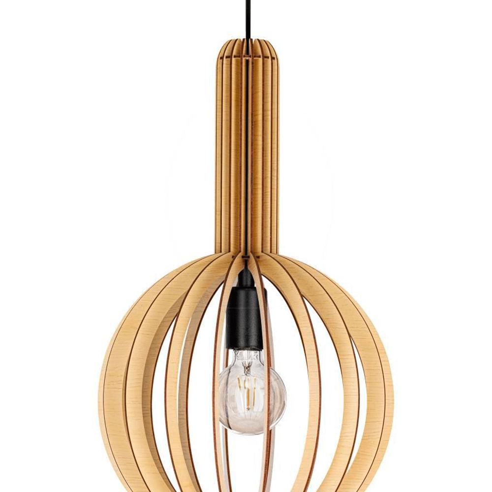 Lampe suspendue en bois Velasco Ø 31 cm Eglo 9008606224043