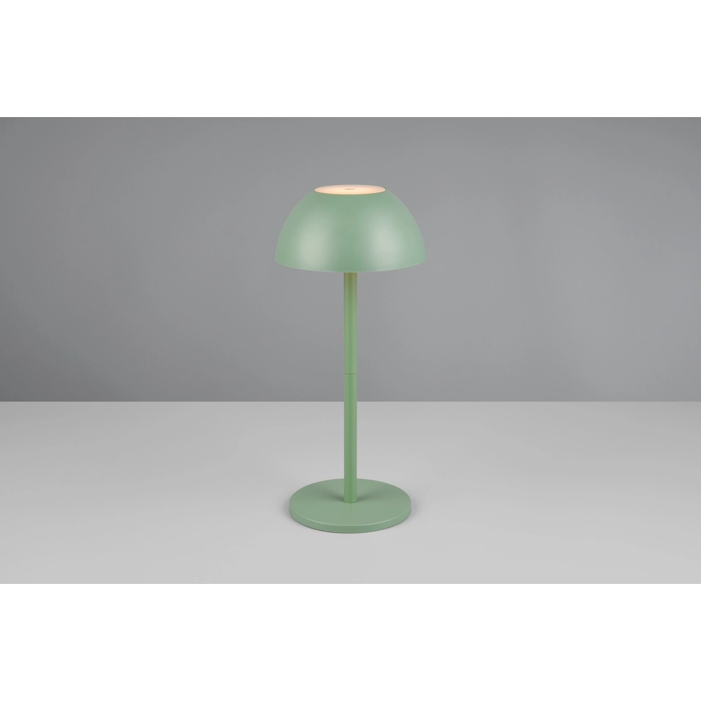 Lampe de table Ricardo vert pistache Ø 13,5cm Trio 4017807601800