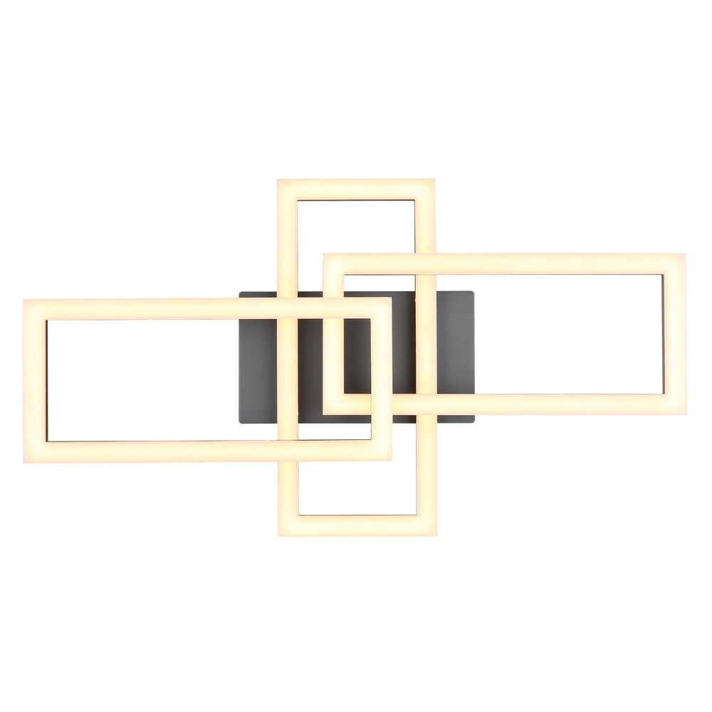 Lampe de plafond à design noir Sapena 61,4 x 34,1 cm Globo 9007371456390