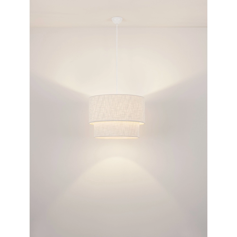 Lampe pendante en lin Karen Ø 50cm Lyora 5212017493965