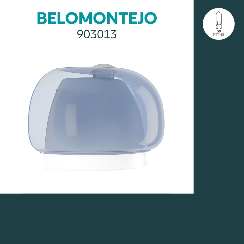 Lampe murale de conception Belomontejo Chrome avec bleu Eglo 9008606405046