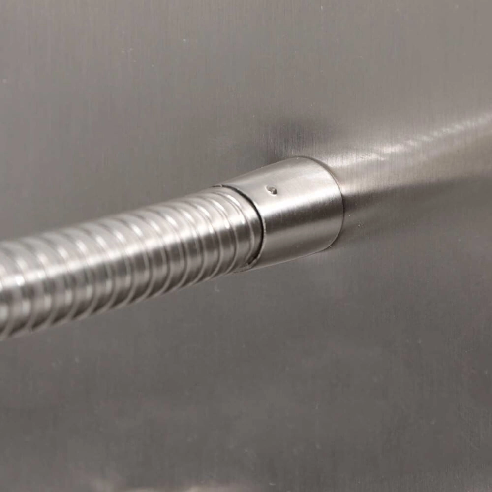 Lampe de chevet en acier inoxydable Upround avec chargeur et USB Steinhauer 8712746170443