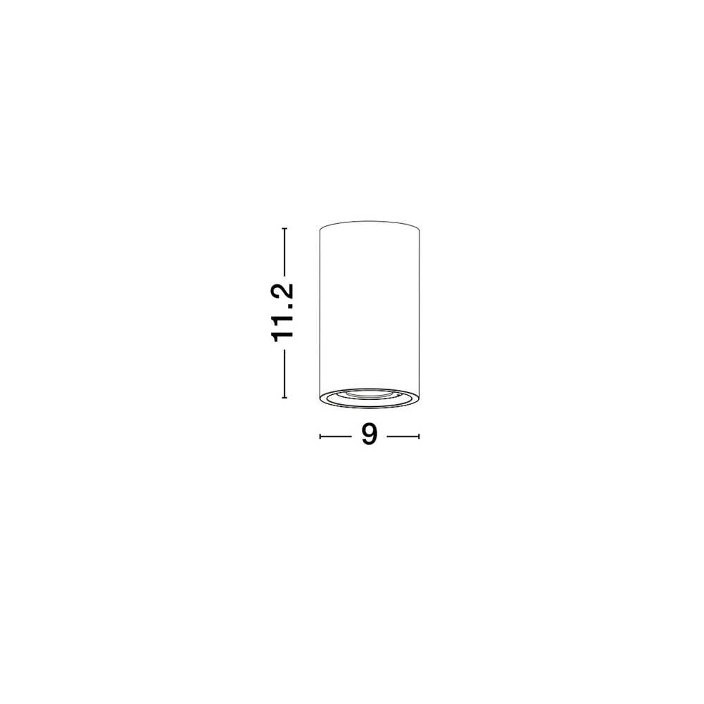 Spot de plafond Emile gris béton Lyora 5212017440426