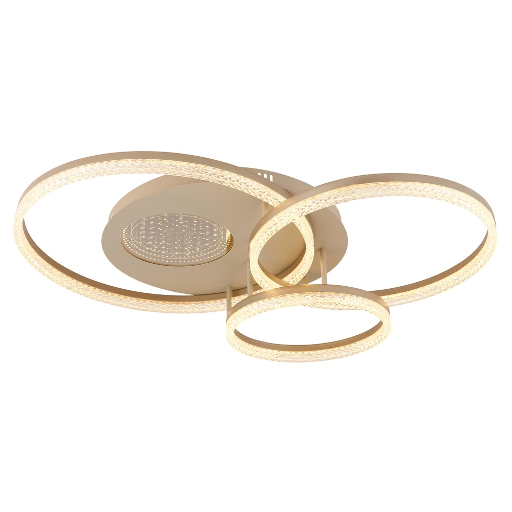 Lampe de plafond brun sable Sanford Round