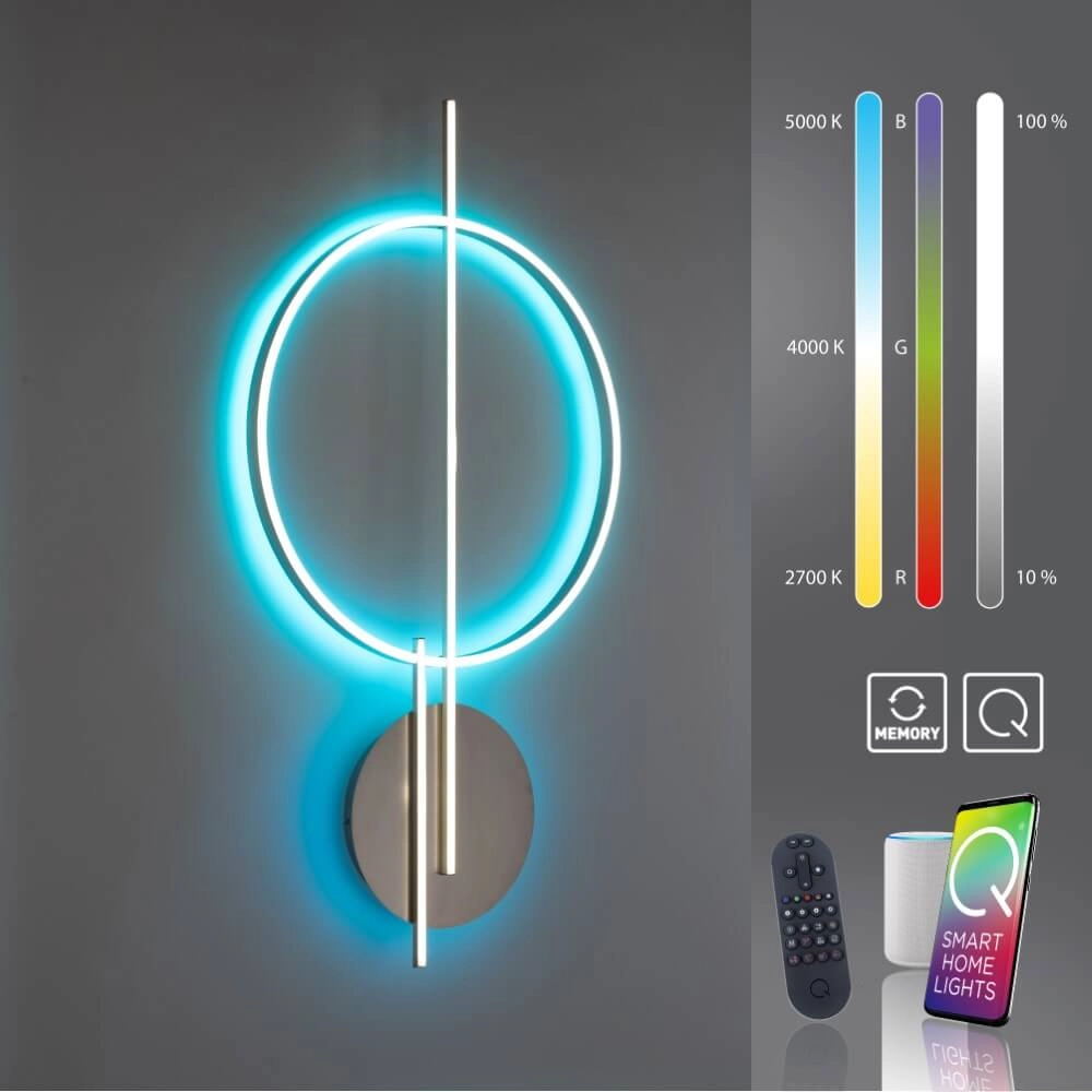 Plafonnier unique Q-Arkoa métal Paul Neuhaus 4012248366608