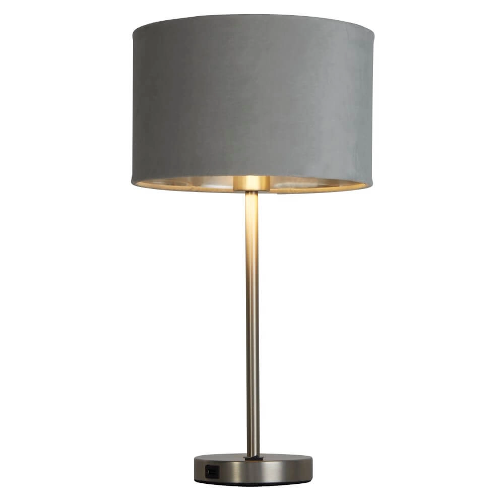 Lampe de table Finn or avec gris Searchlight 5053423257211