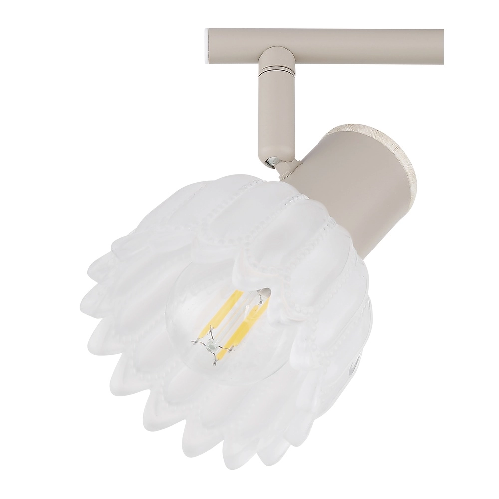 Spot de plafond à 2 lumières Planta brun sable Globo 9007371569939