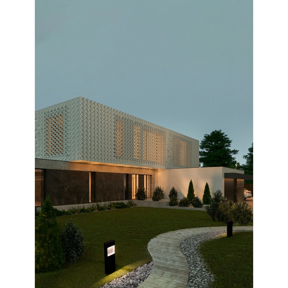 Lampe de jardin Tall noir Lyora 5212017453501