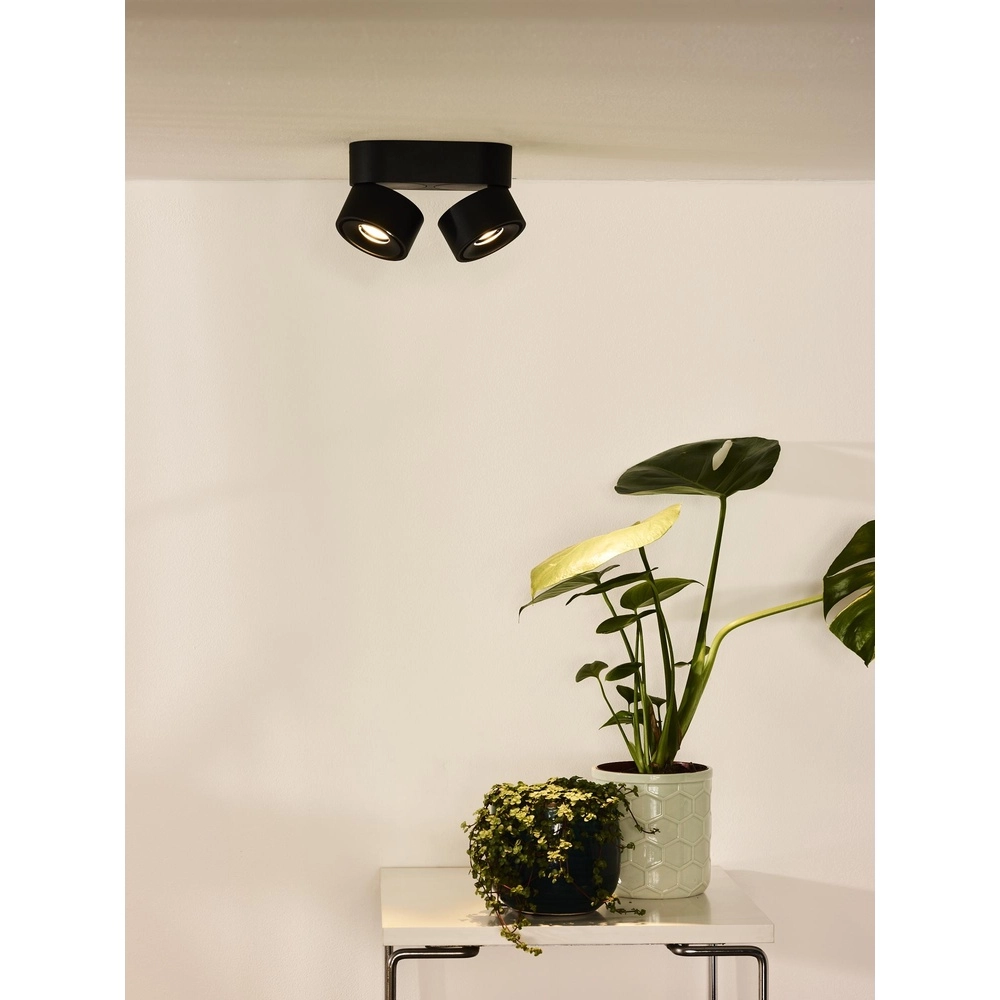 Projecteur de plafond Yumiko Double Noir Lucide 5411212351678