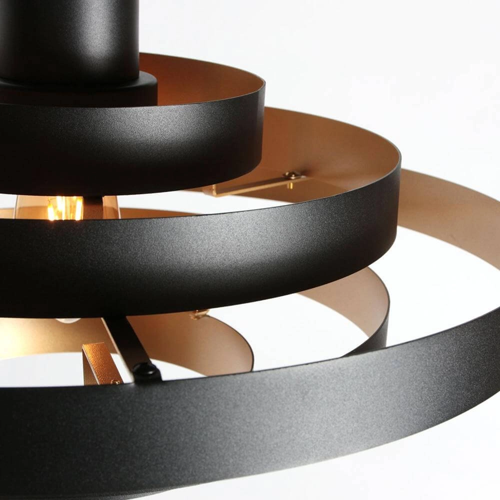 Suspension design Halo Cirque noir Ø 50cm Steinhauer 8712746178333