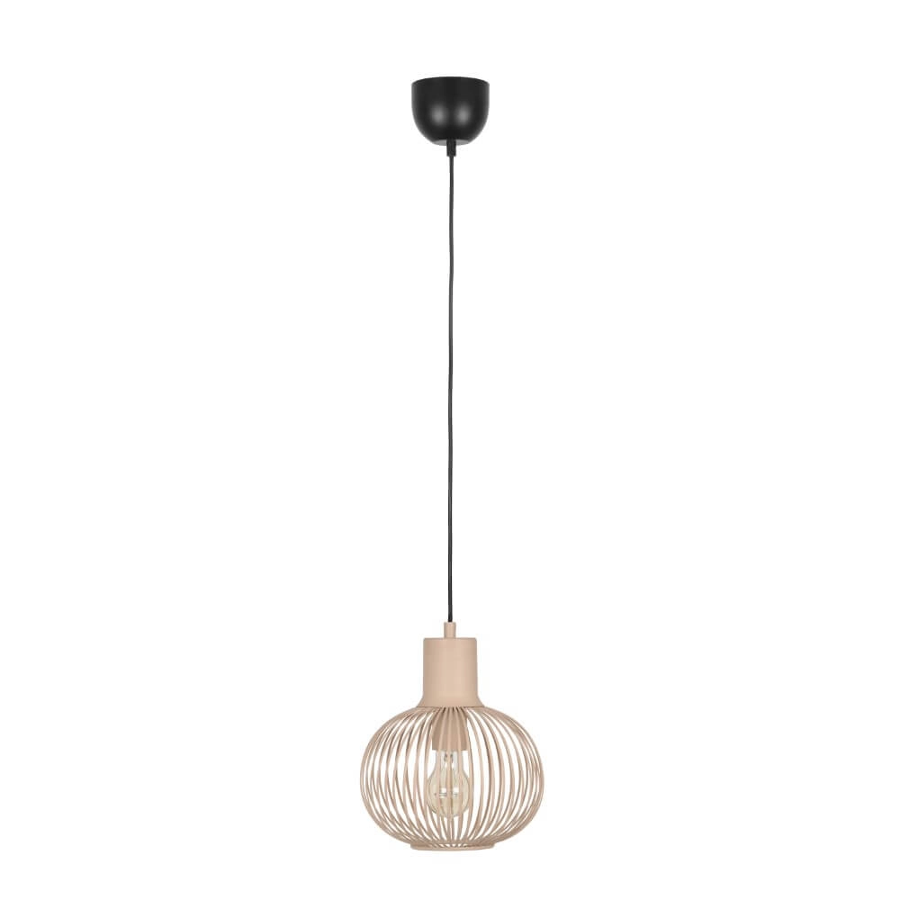 Lampe suspendue en fil de fer Gila Ø 23cm - sable Trio 4017807617566