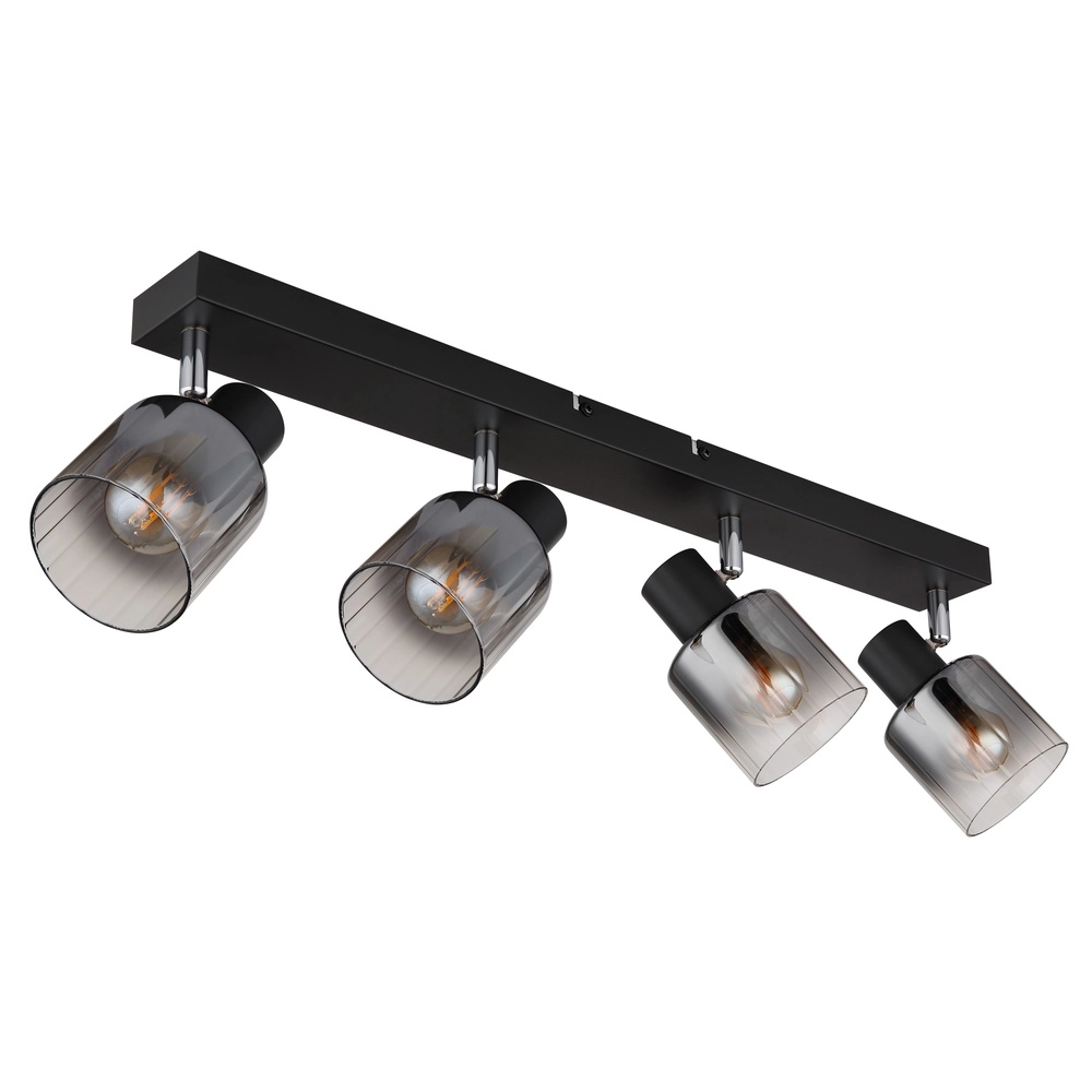 Lampe de plafond Jack Noir à 4 lumières Globo 9007371519835