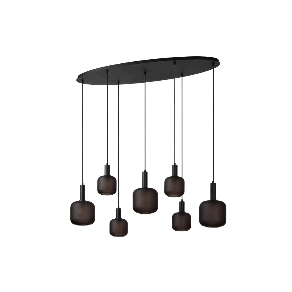 Lampe pendante noire Eloise 7 lumières