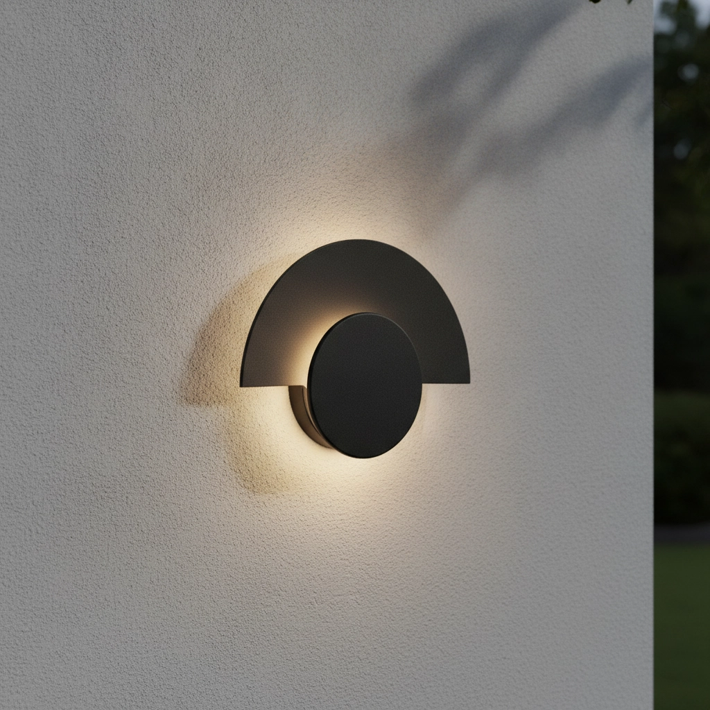 Lampe murale moderne Gloo noir - 3000K