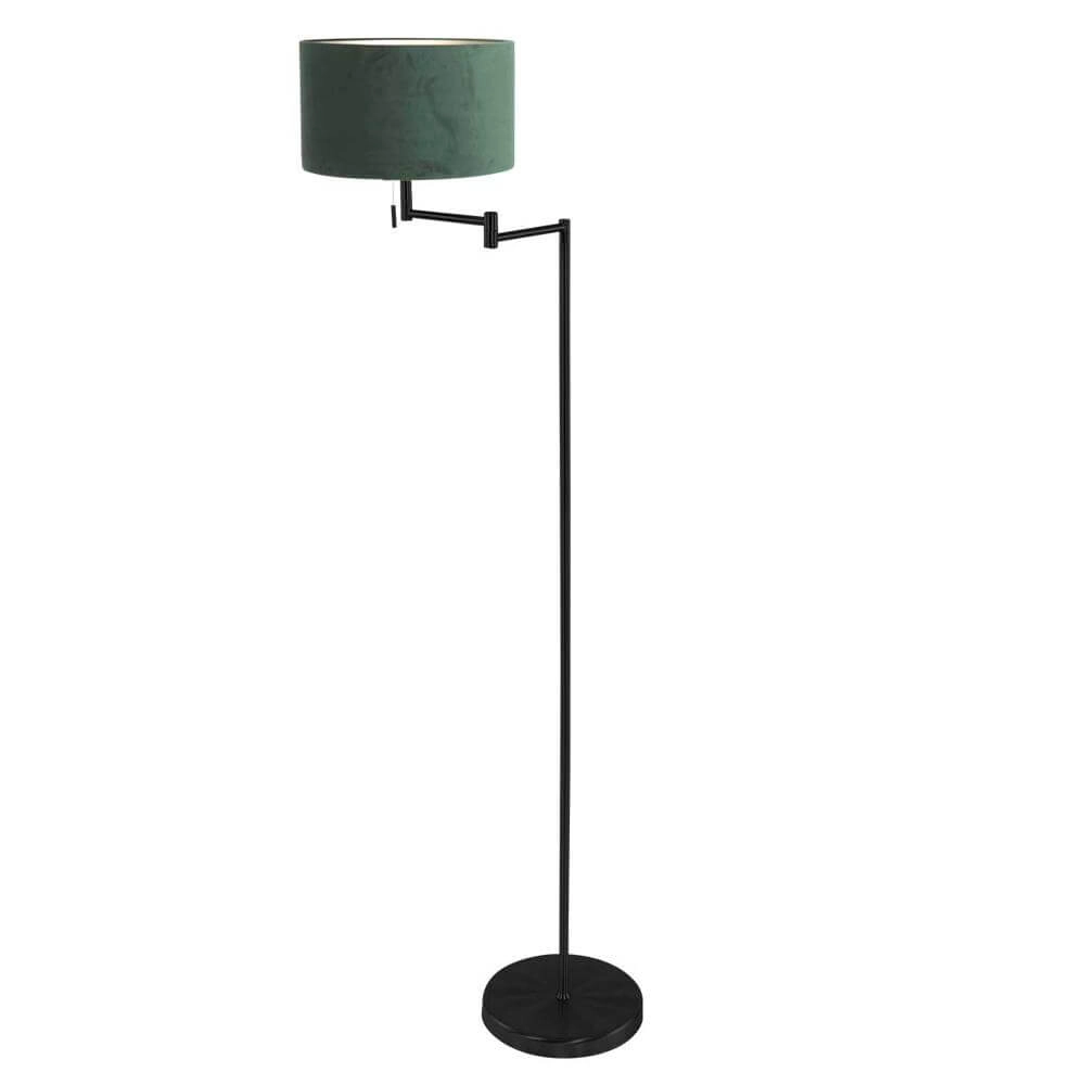 Lampadaire Bella noir avec capuche verte Steinhauer 8712746174649