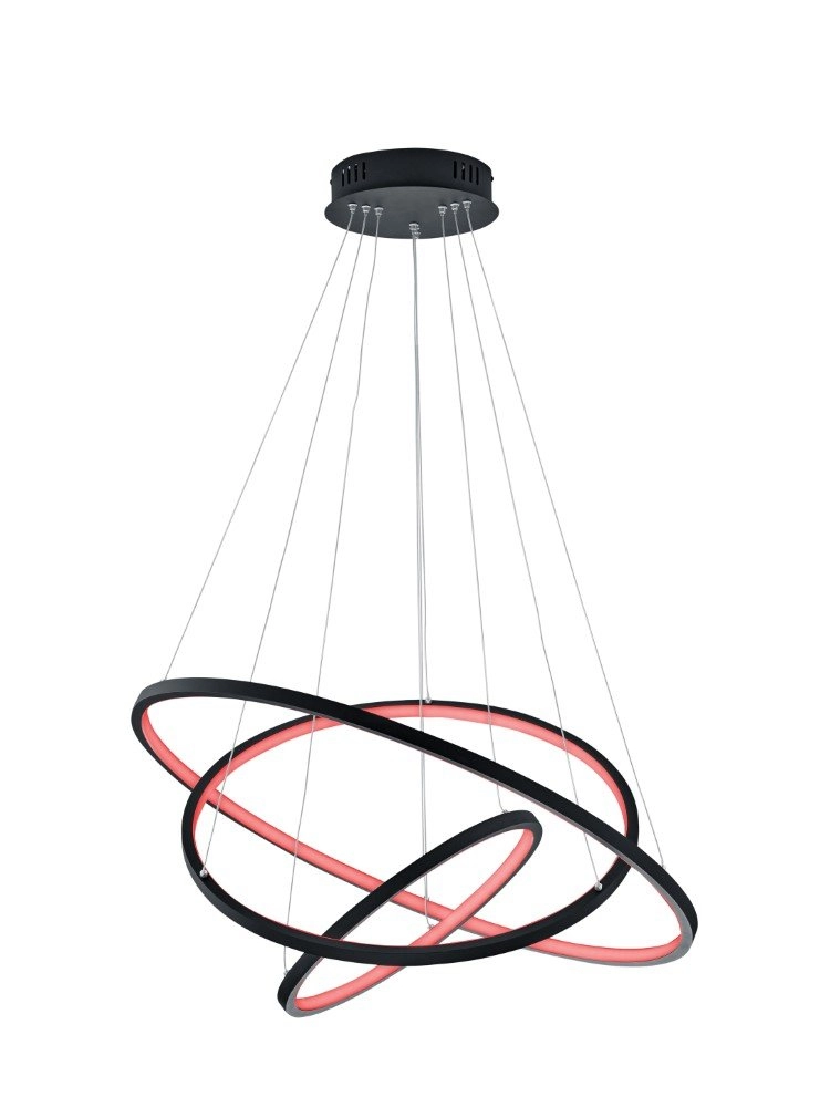 Lampe à suspension design Aaron Ø 80cm Trio 4017807473308
