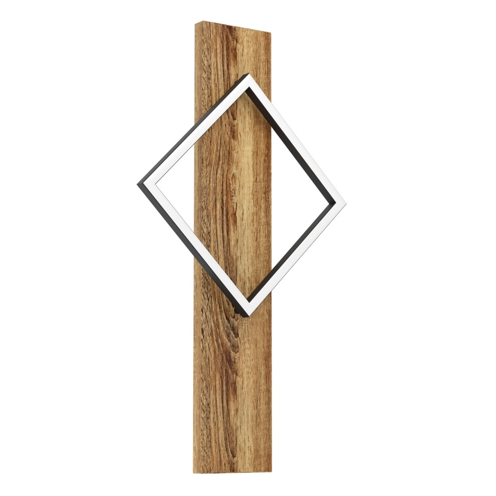 Applique murale design Boyal noir avec bois foncé