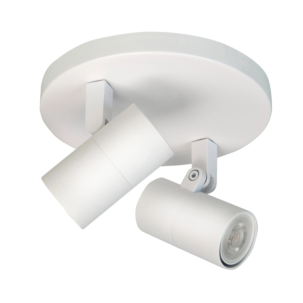 Spot apparent blanc Piccolo 2 lumières