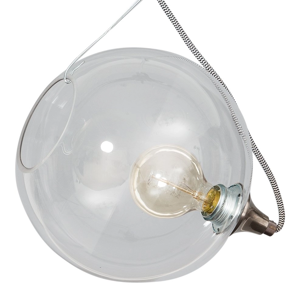 Lampe à suspension robuste Calvello 30cm gris métallisé ETH 8719075182475