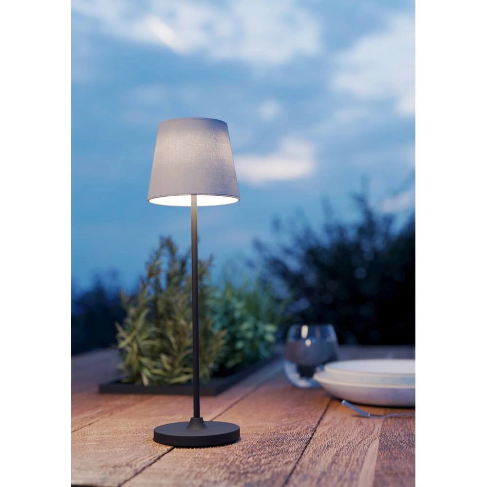Lampe de table Leonero Blanc avec tissu Eglo 9002759759377