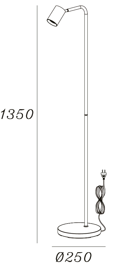 Lampe de lecture Megano Noir Simple Artdelight 8720701100657