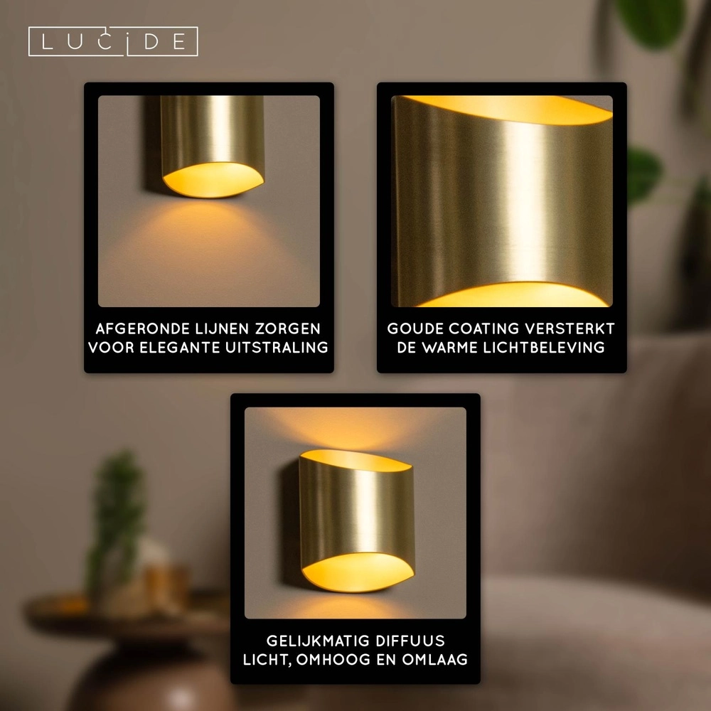 Lampe murale de conception Diletta Or Lucide 5411212093547